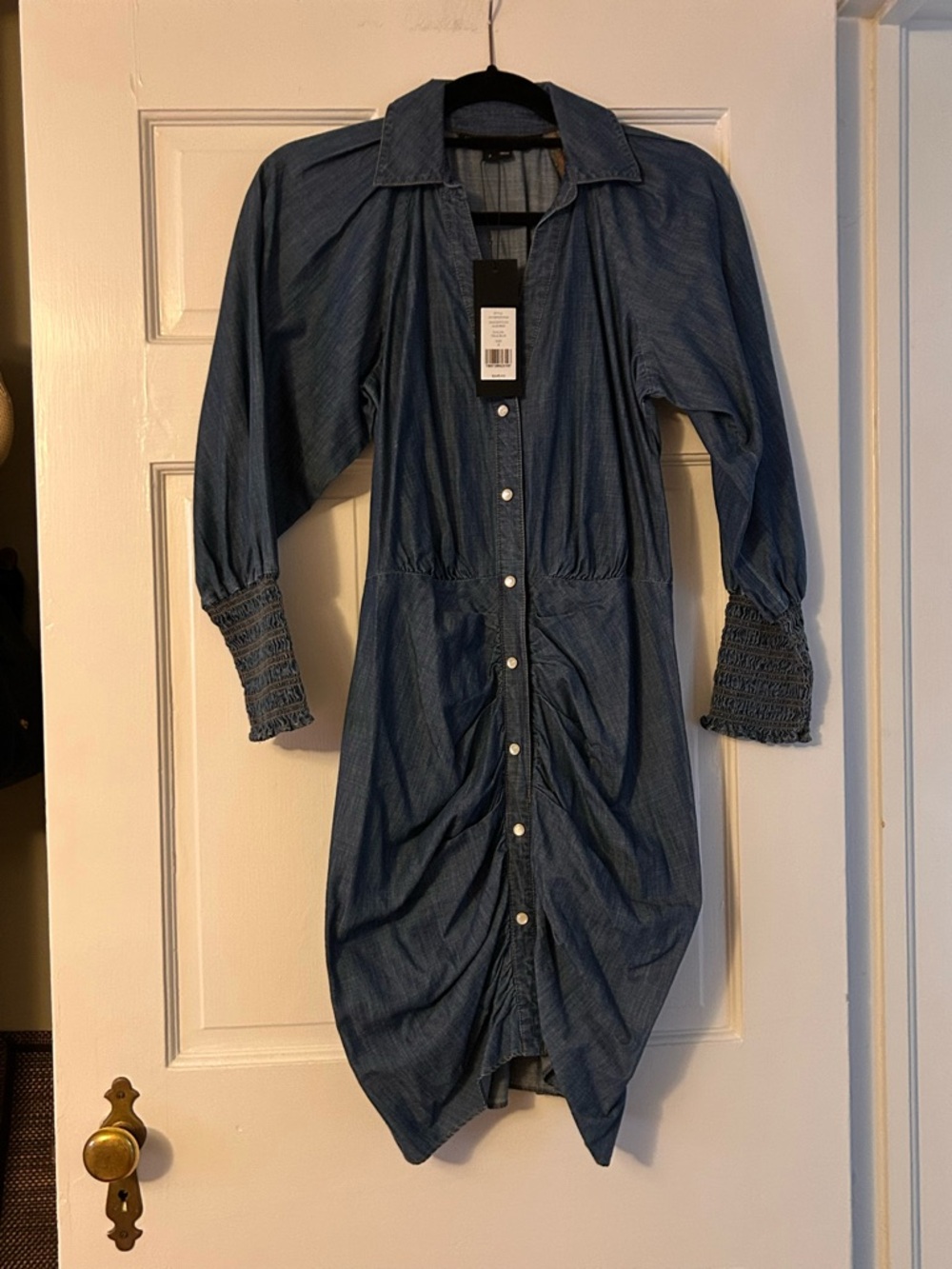 NWT Veronica Beard Allie Chambray Shirt Dress